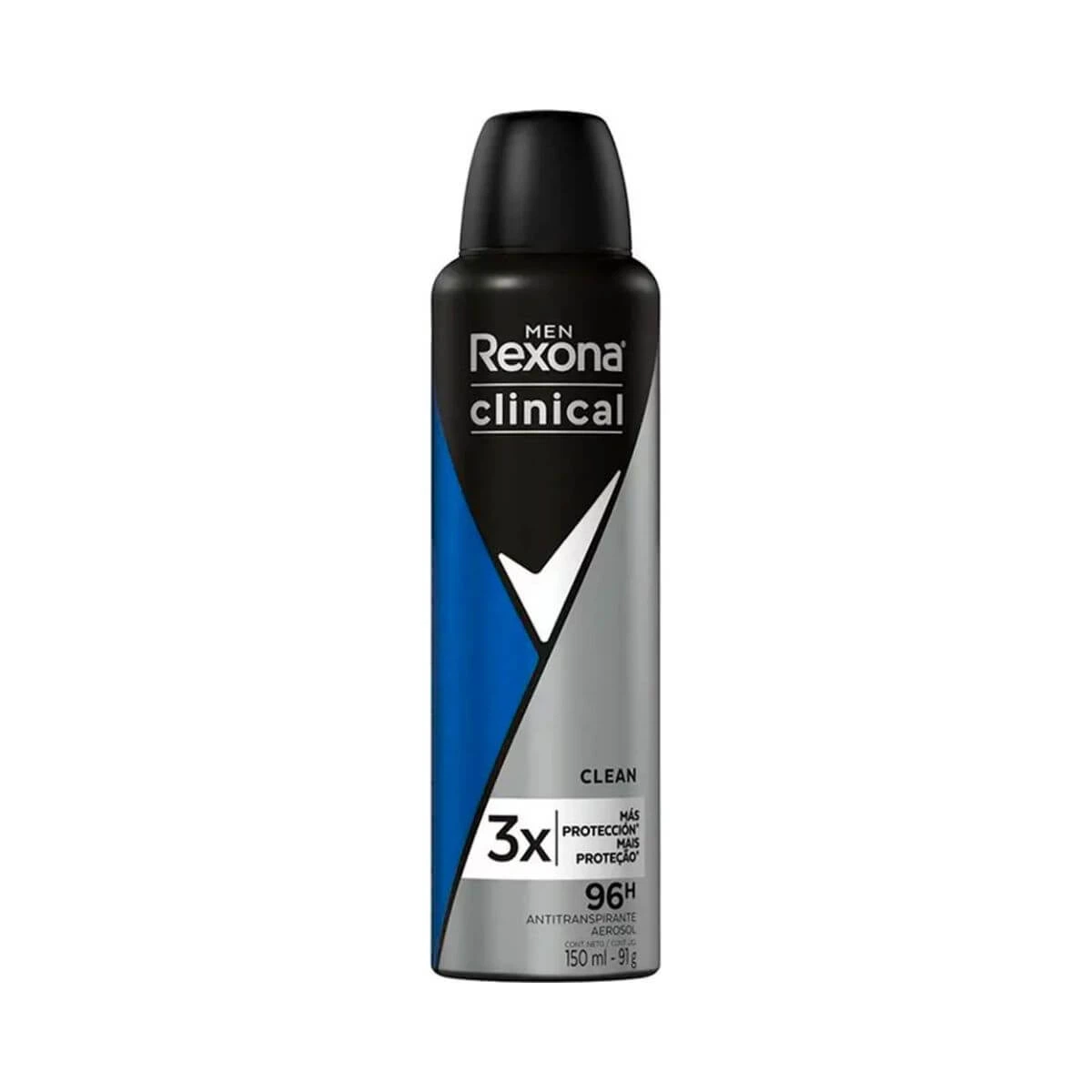 DESODORANTE ANTITRANSPIRANTE AEROSOL REXONA MEN CLINICAL CLEAN MASCULINO 150ML — Rexona | Farmácia Resyla