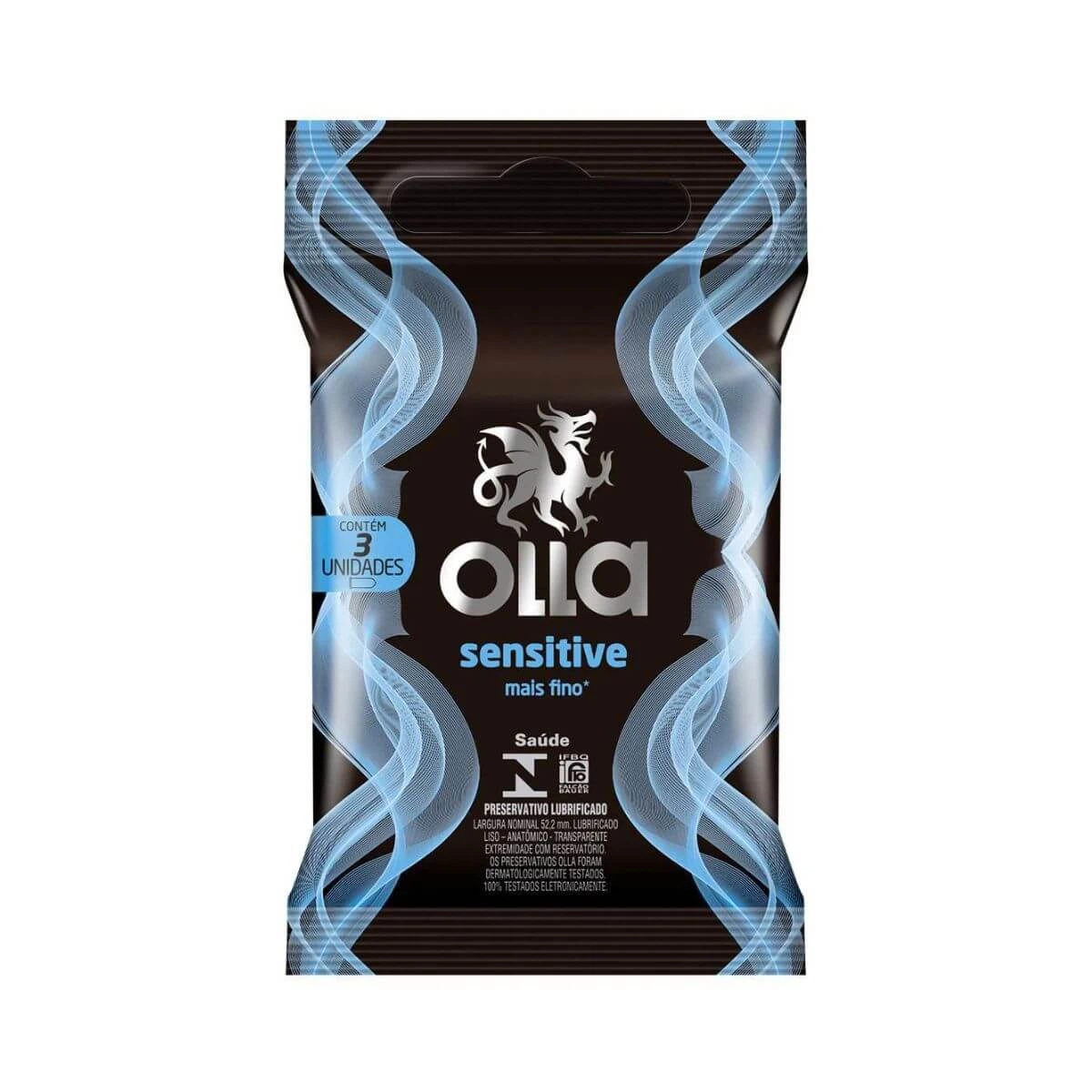 PRESERVATIVO OLLA SENSITIVE 3UN — Olla | Farmácia Resyla