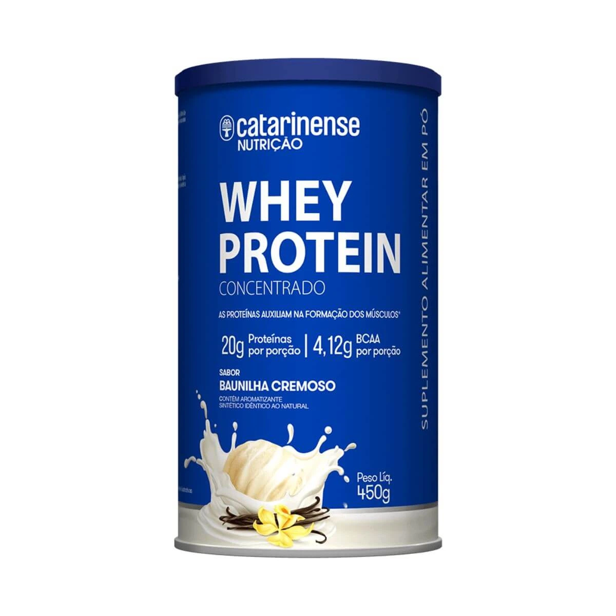 WHEY PROTEIN CONCENTRADO BAUNILHA 450G - CATARINENSE — Catarinense | Farmácia Resyla