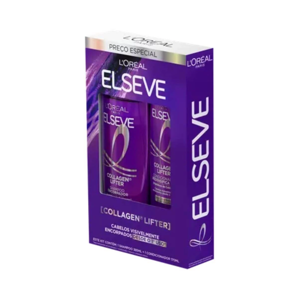 KIT ELSEVE COLLAGEN LIFTER SHAMPOO 385ML + CONDICIONADOR 170ML — Elseve | Farmácia Resyla