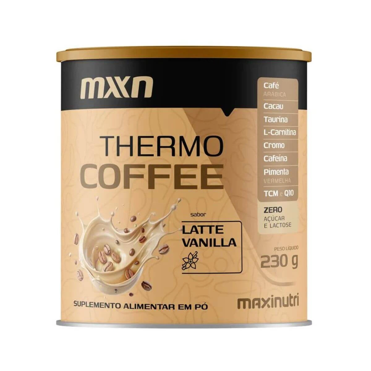 THERMO COFFEE SABOR LATTE VANILLA MAXINUTRI 230G — Maxinutri | Farmácia Resyla
