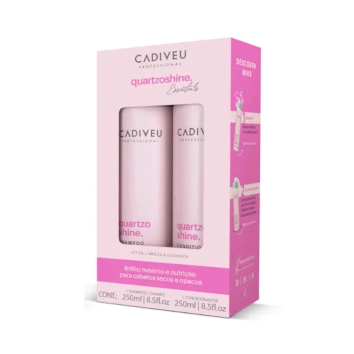 KIT CADIVEU QUARTZO SHINE SHAMPOO 250ML + CONDICIONADOR 250ML — Cadiveu | Farmácia Resyla