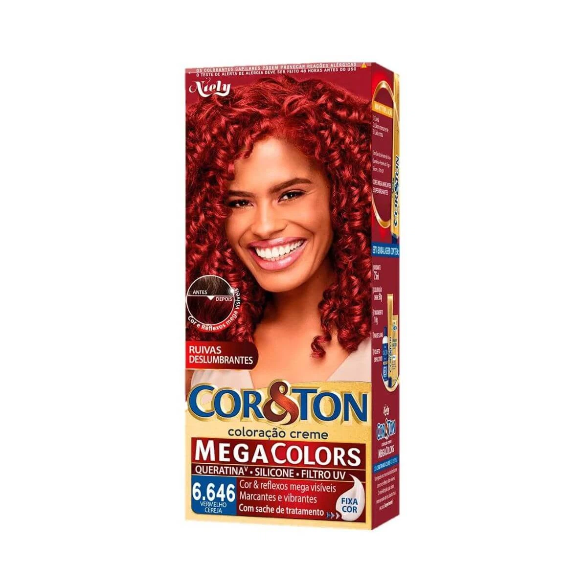 TINTA COR & TON 6.646 VERMELHO CEREJA — Cor & Ton | Farmácia Resyla