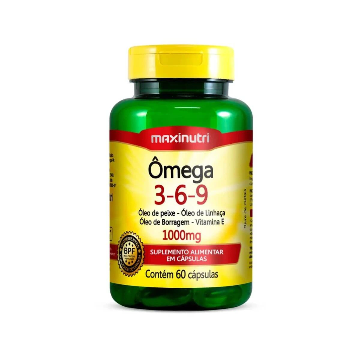 OMEGA 3-6-9 1000MG 60CAPS - MAXINUTRI — Maxinutri | Farmácia Resyla