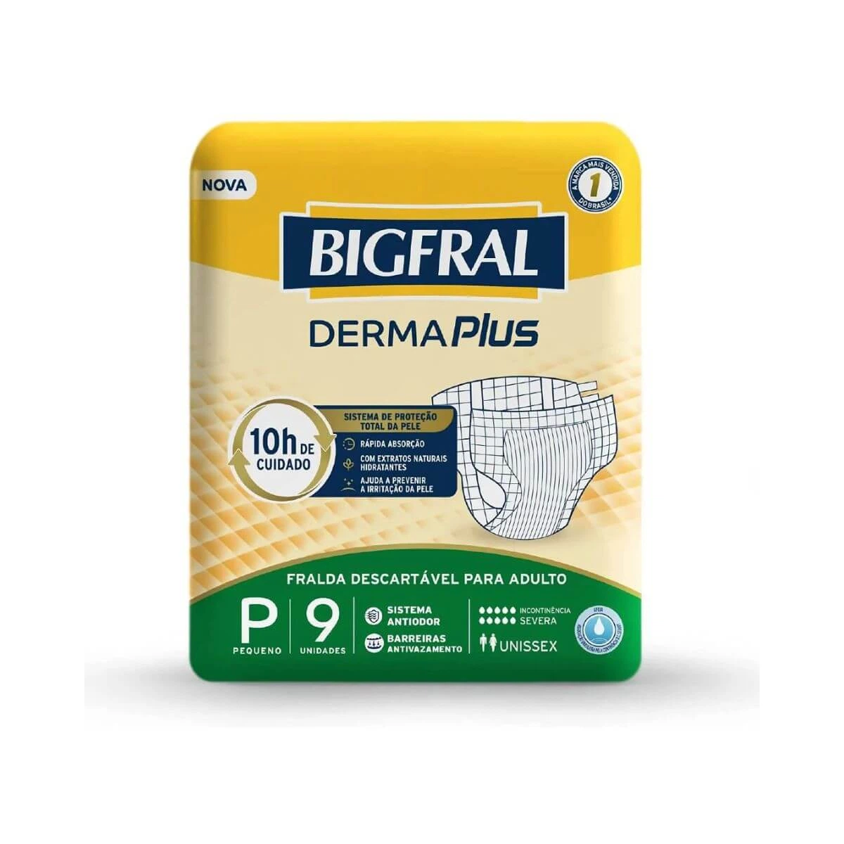 FRALDA GERIÁTRICA BIGFRAL DERMA PLUS XG C/7UN — Bigfral | Farmácia Resyla