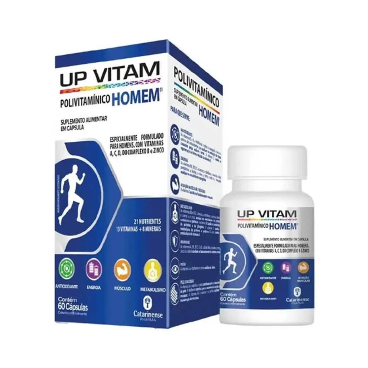 UP VITAM HOMEM 60 CÁPSULAS - CATARINENSE — Catarinense | Farmácia Resyla
