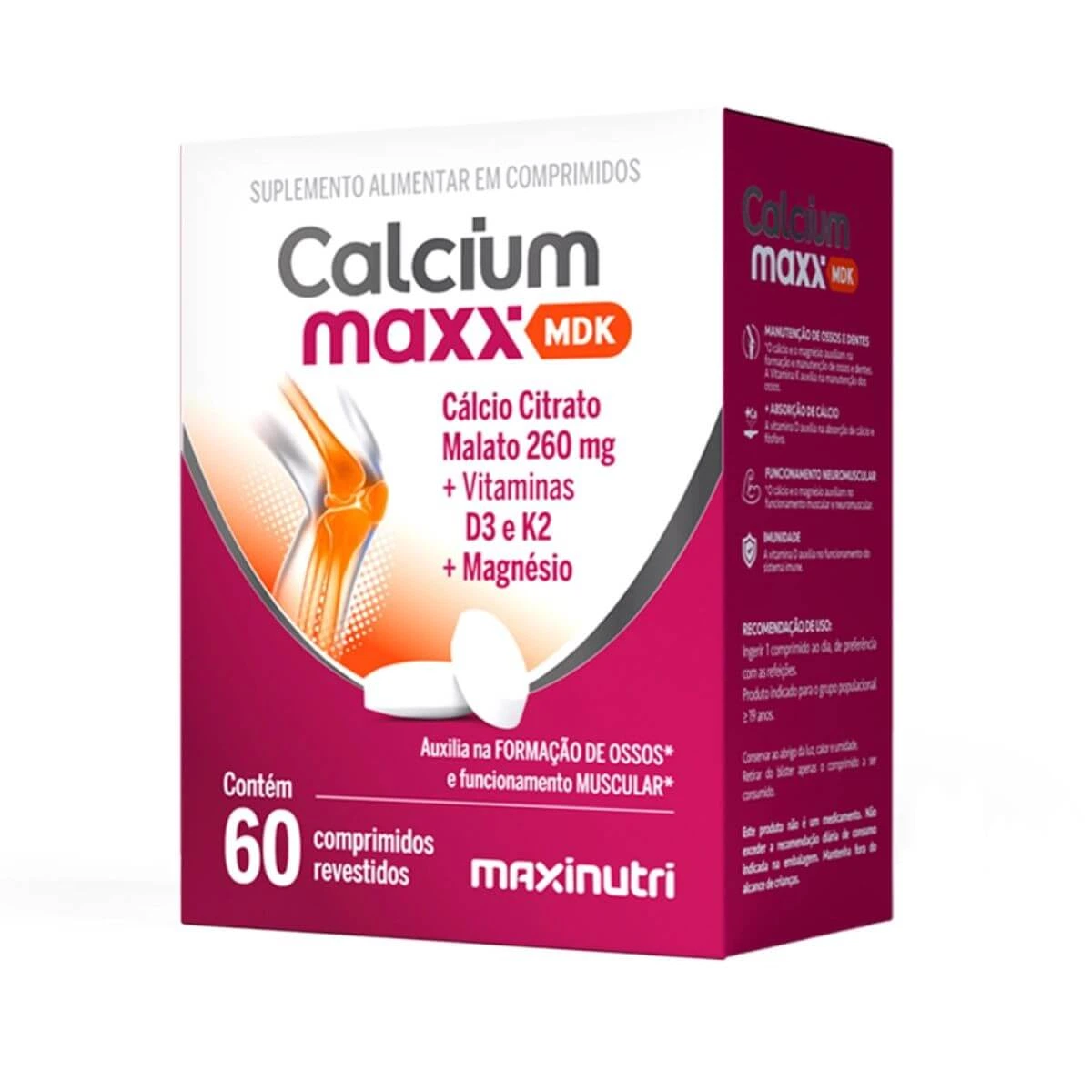 CALCIUM MAXX MDK 60CP - MAXINUTRI — Maxinutri | Farmácia Resyla