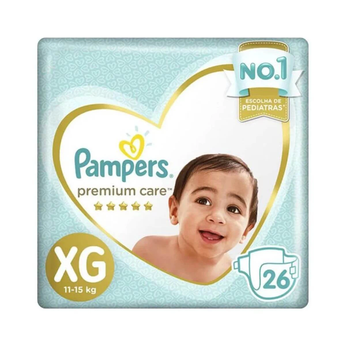 FRALDA PAMPERS PREMIUM CARE MEGA XG C/26UN — Pampers | Farmácia Resyla
