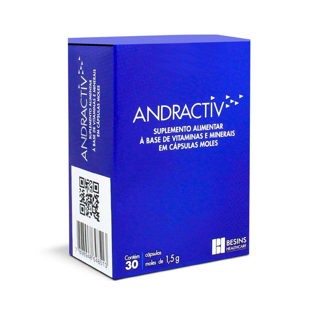 SUPLEMENTO ALIMENTAR ANDRACTIV 30 CÁPSULAS - BESINS — Besins | Farmácia Resyla