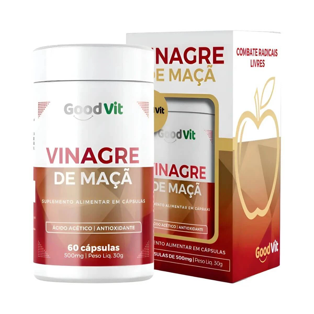 VINAGRE DE MAÇÃ 60CAPS - GOOD VIT — Good Vit | Farmácia Resyla