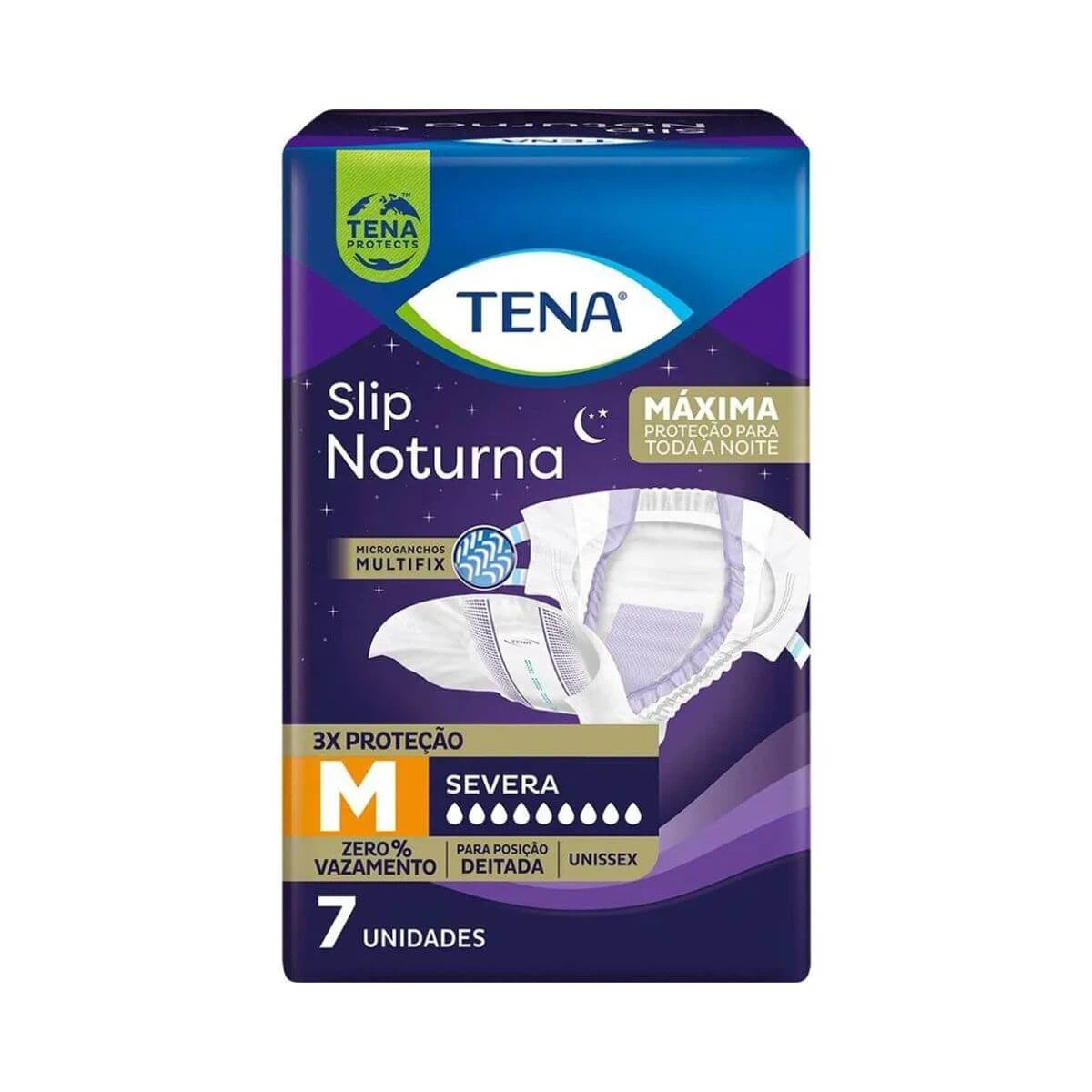 FRALDA GERIÁTRICA TENA SLIP NOTURNA M C/7UN — Tena | Farmácia Resyla