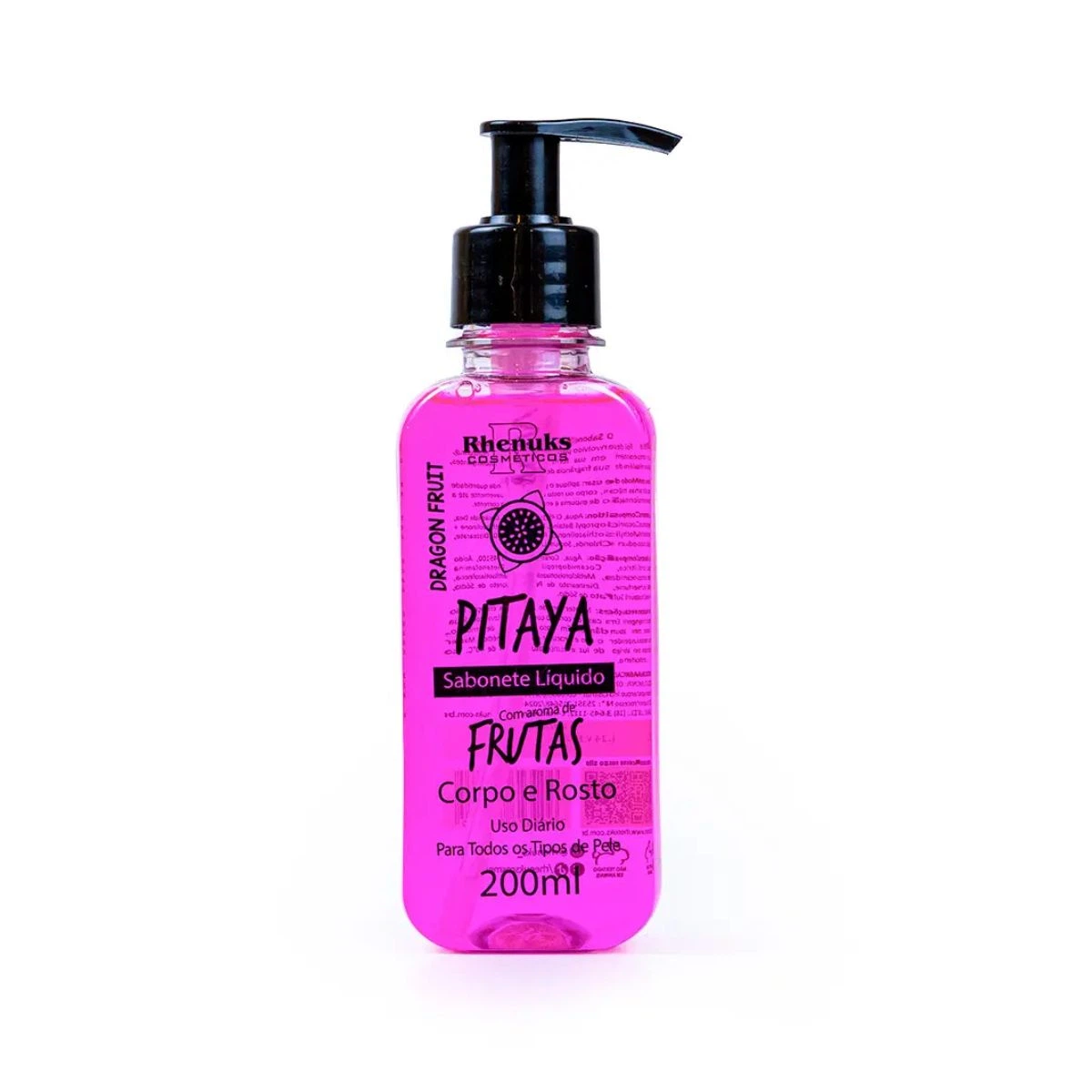 SABONETE LIQUIDO RHENUKS CORPO E ROSTO PITAYA 200ML — Rhenuks | Farmácia Resyla