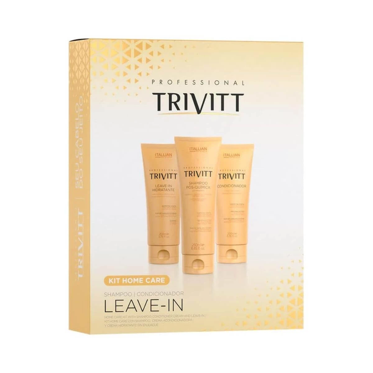 KIT ITALLIAN TRIVITT HOME CARE SHAMPOO E CONDICIONADOR + LEAVE IN 250ML — Itallian Trivitt | Farmácia Resyla