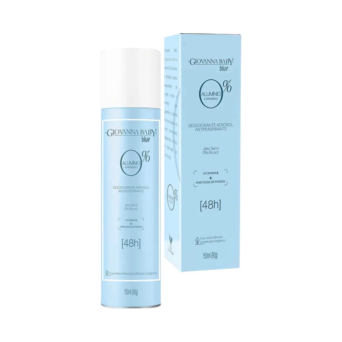 DESODORANTE ANTITRANSPIRANTE AEROSOL GIOVANNA BABY SEM ALUMÍNIO BLUE FEMININO 150ML — Giovanna Baby | Farmácia Resyla