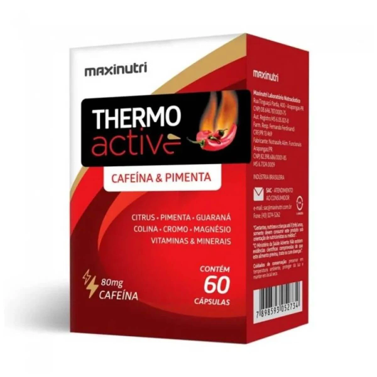 THERMO ACTIVE 60CP - MAXINUTRI — Maxinutri | Farmácia Resyla