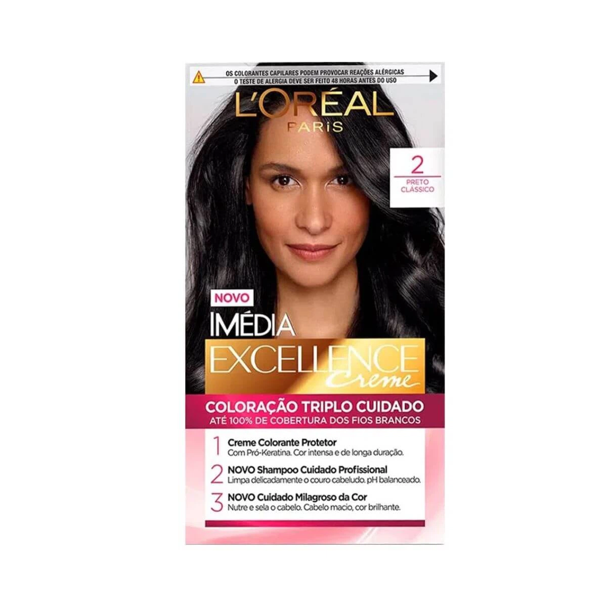 TINTA IMÉDIA EXCELLENCE 2.0 PRETO CLASSICO — L'Oréal Paris Imédia Excellence | Farmácia Resyla