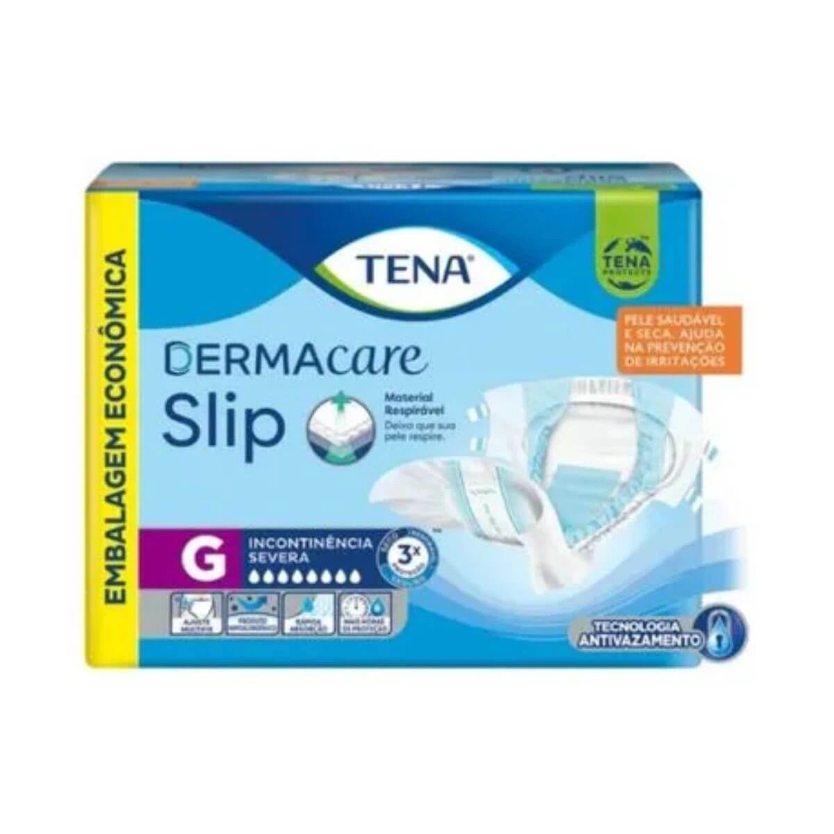 FRALDA GERIÁTRICA TENA DERMACARE SLIP G C/16UN — Tena | Farmácia Resyla