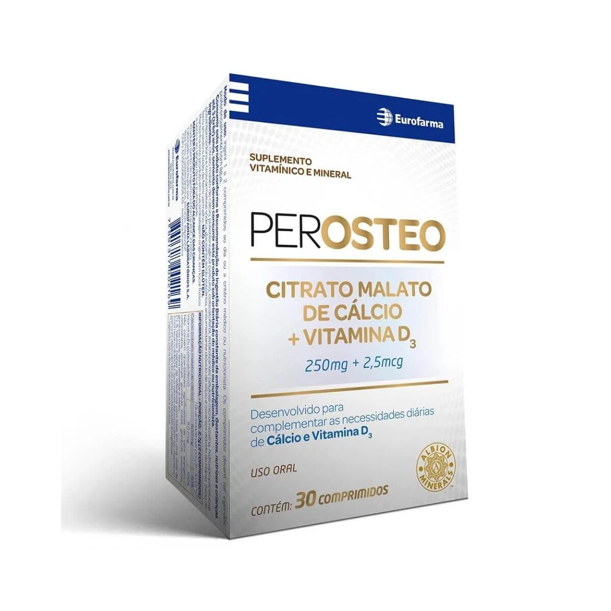 PEROSTEO CÁLCIO MDK 30CP - EUROFARMA — Eurofarma | Farmácia Resyla