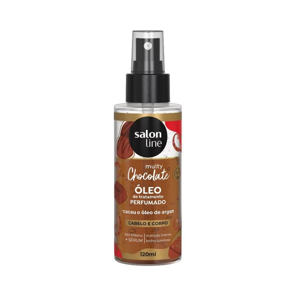 ÓLEO BIFÁSICO MULTY CHOCOLATE SALON LINE CABELO E CORPO 120ML — Salon Line | Farmácia Resyla