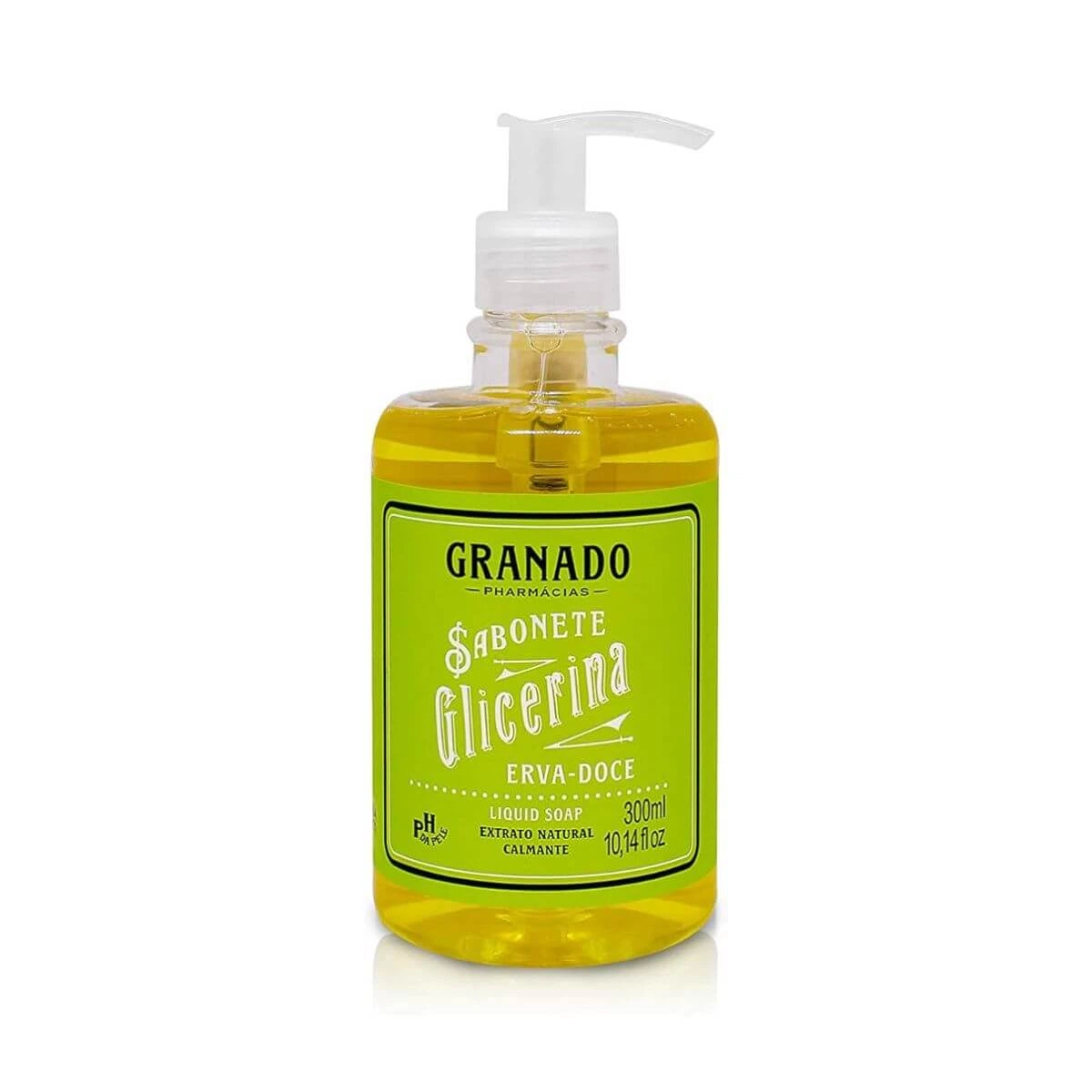 SABONETE LíQUIDO GRANADO GLICERINA ERVA DOCE 300ML — Granado | Farmácia Resyla
