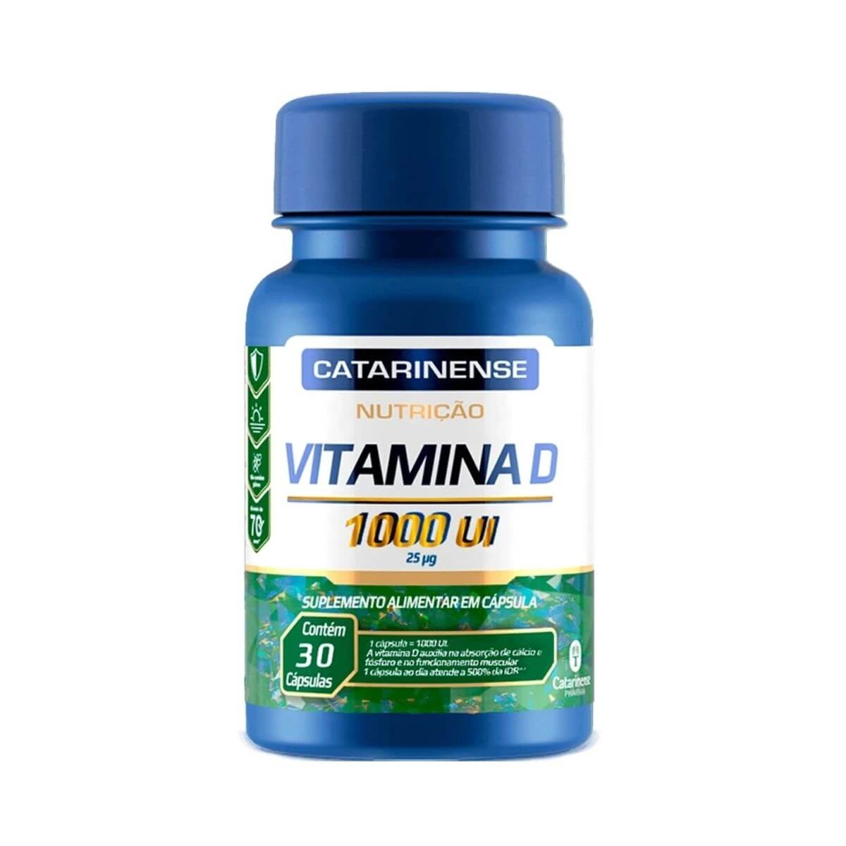 VITAMINA D 1.000UI 30 CÁPSULAS - CATARINENSE — Catarinense | Farmácia Resyla