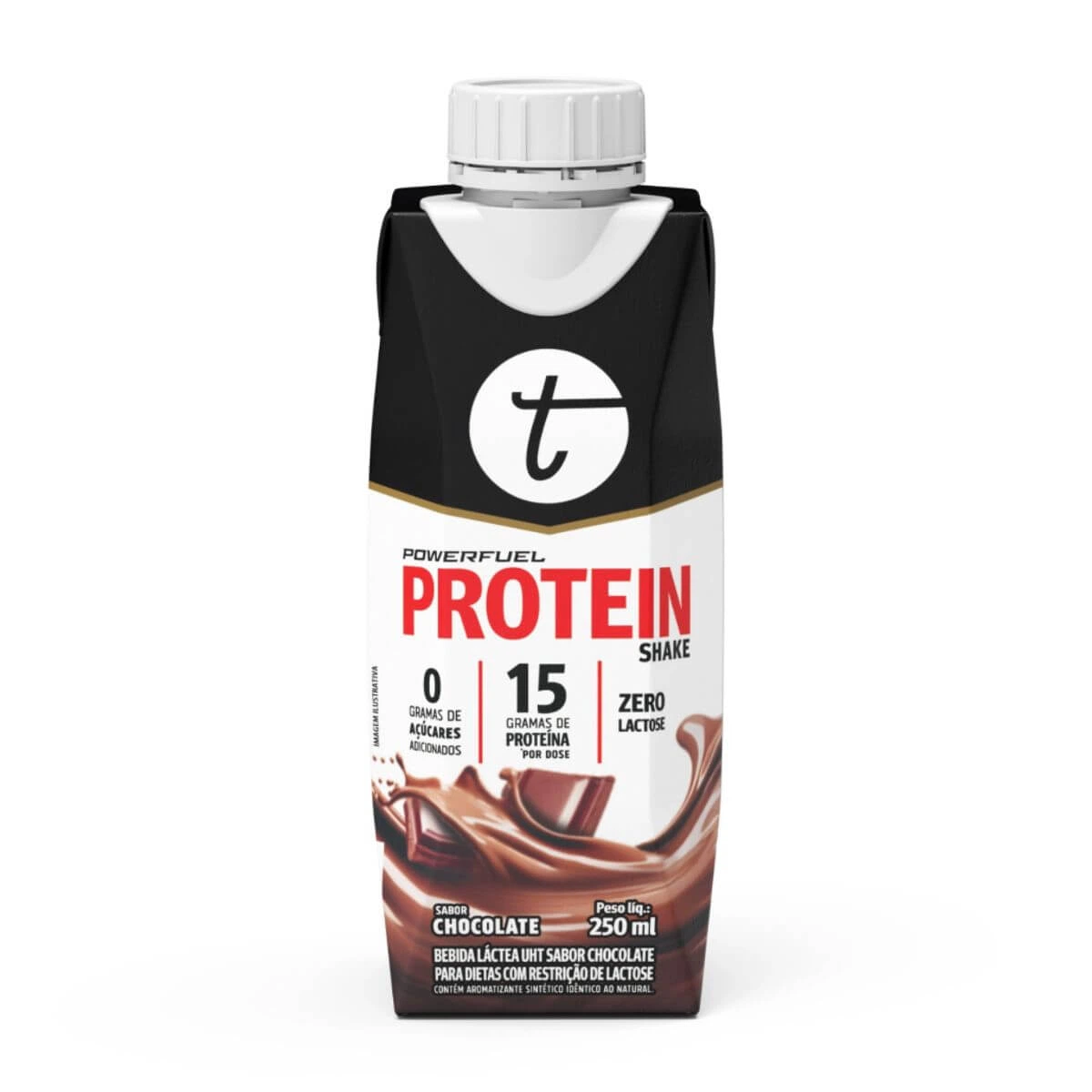 PROTEIN SHAKE POWERFUEL 15G PROTEINA CHOCOLATE 250ML — Trustfuel | Farmácia Resyla