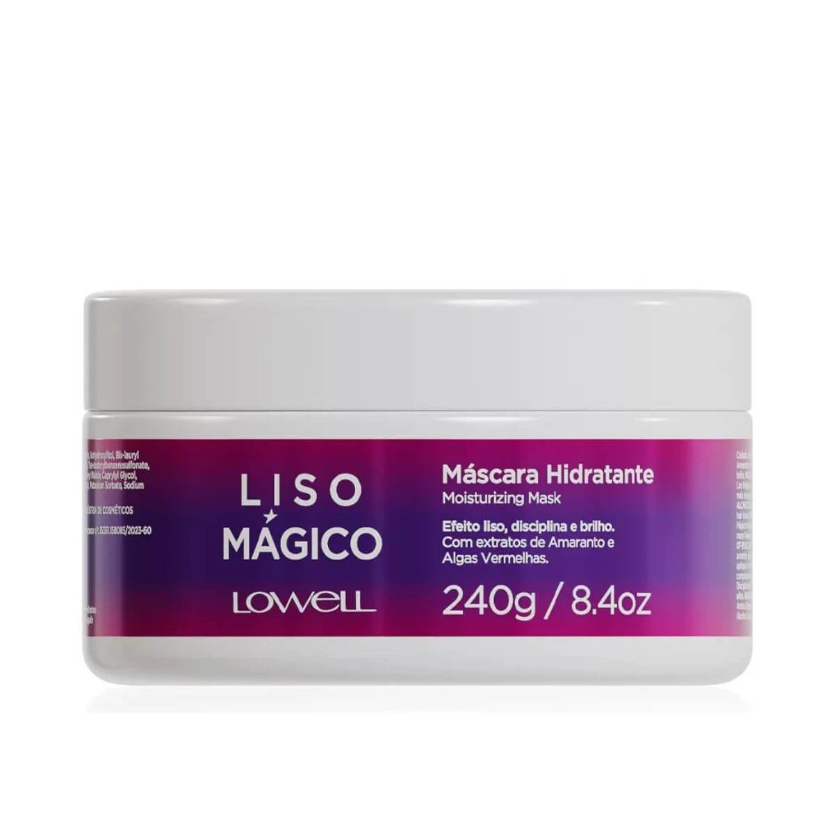 MÁSCARA LOWELL LISO MAGICO 240G — Lowell | Farmácia Resyla