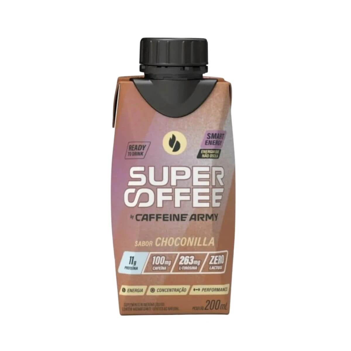 SUPERCOFFEE CHOCONILLA 200ML — Caffeine Army | Farmácia Resyla