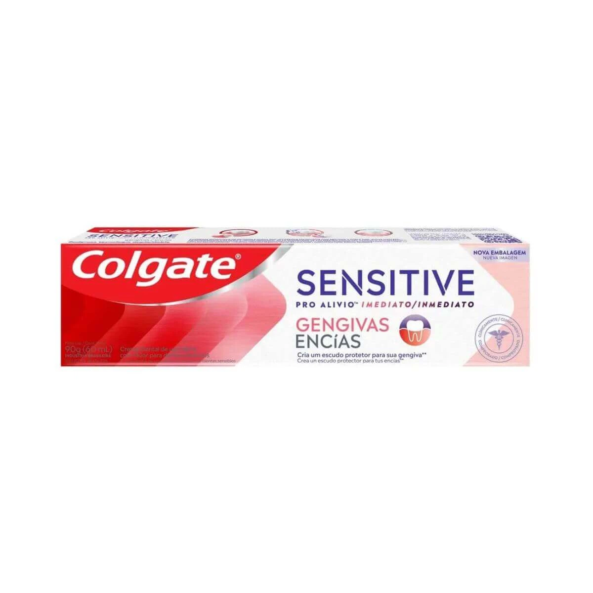 PASTA DE DENTE COLGATE SENSITIVE PRO ALÍVIO IMEDIATO GENGIVAS 60G — Colgate | Farmácia Resyla