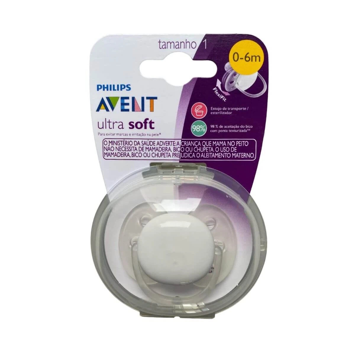 CHUPETA AVENT ULTRA SOFT 0-6 MESES NEUTRA — Avent | Farmácia Resyla