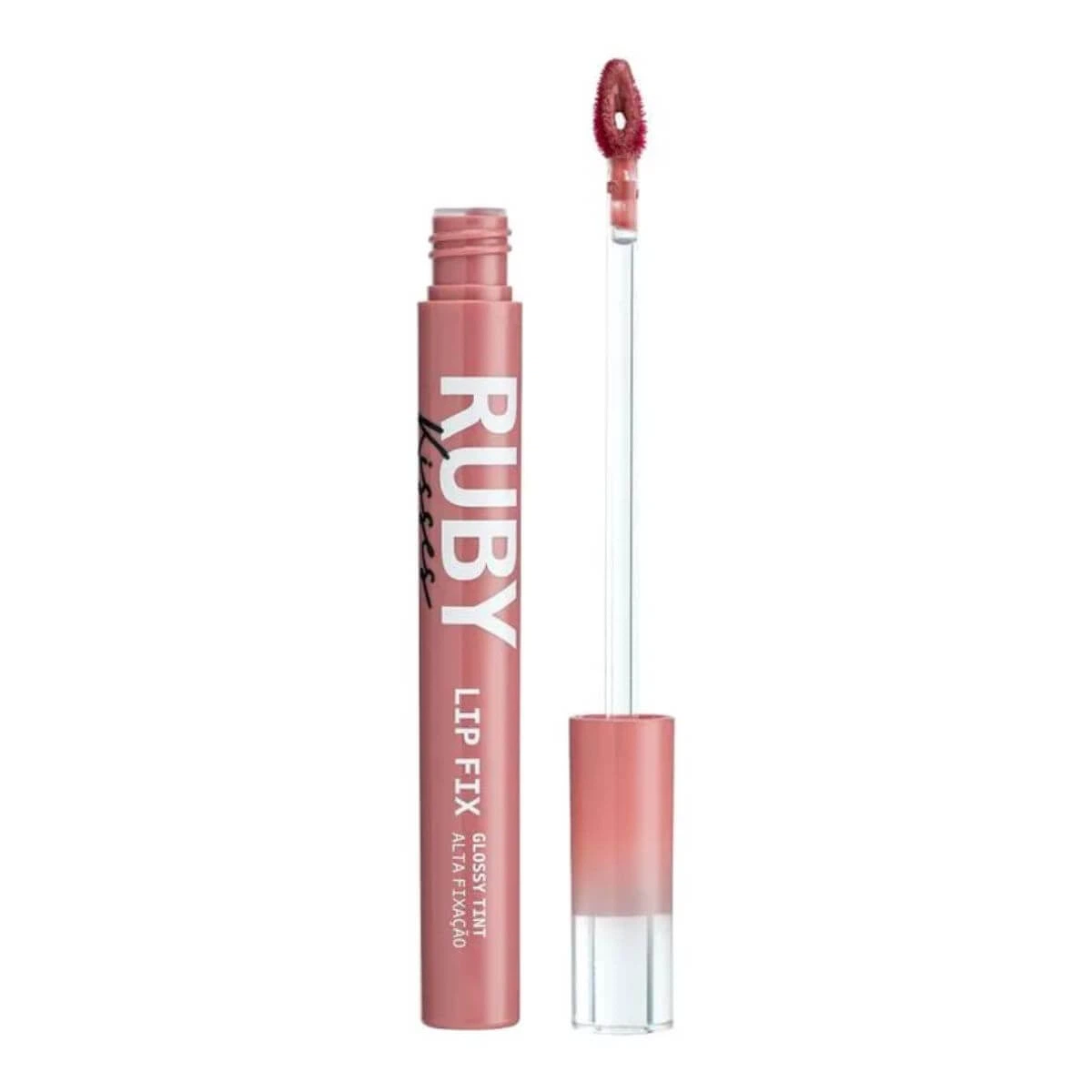 LIP FIX GLOSSY TINT KISS LOVELY PINK — Ruby Kisses | Farmácia Resyla