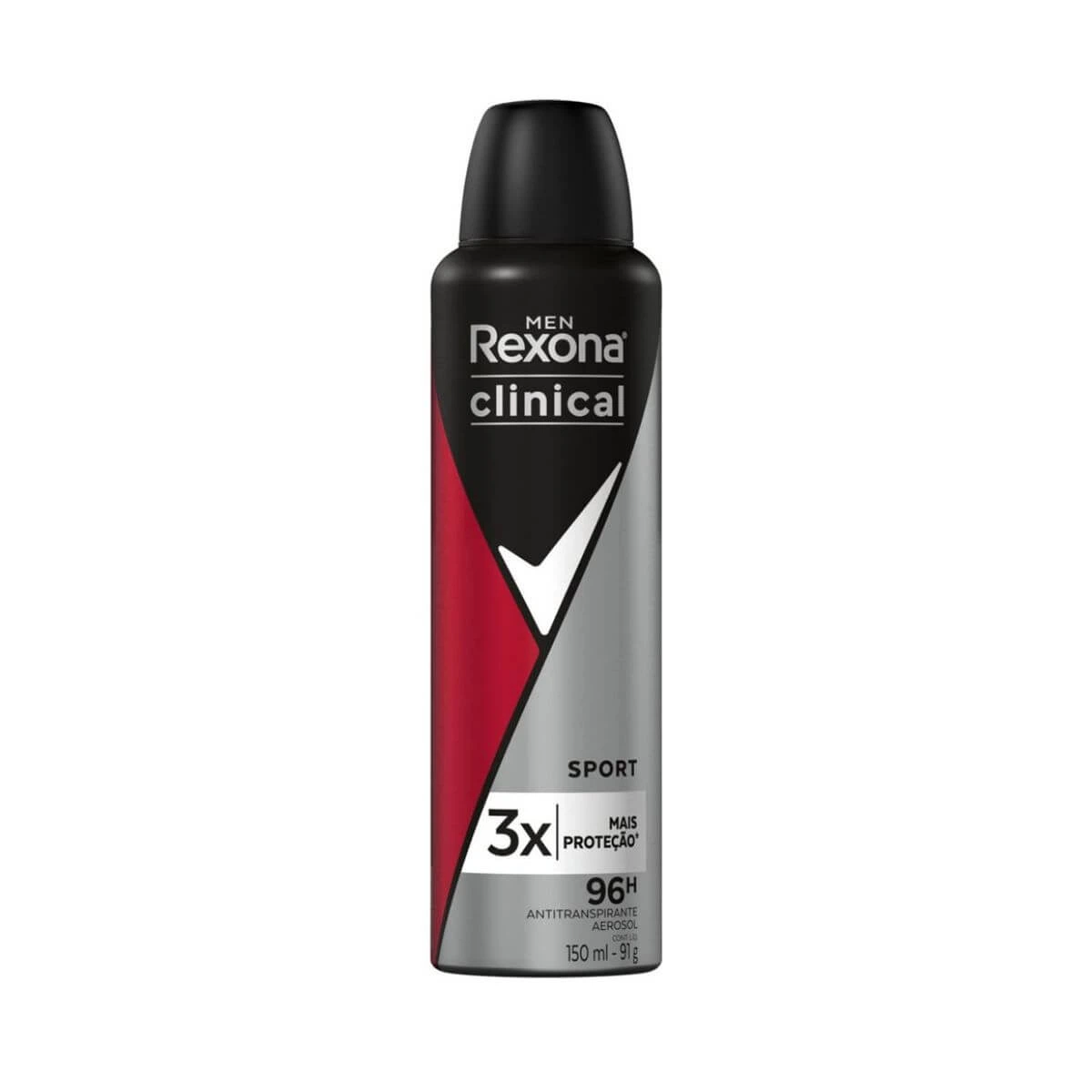 DESODORANTE ANTITRANSPIRANTE AEROSOL REXONA CLINICAL SPORT MASCULINO 150ML — Rexona | Farmácia Resyla