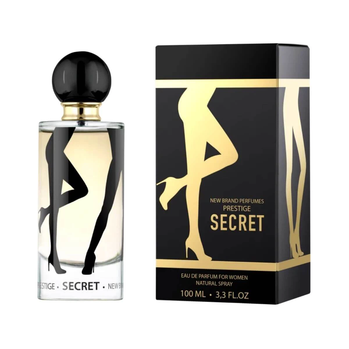PERFUME NEW BRAND PRESTIGE SECRET FOR WOMEN FEMININO 100ML — New Brand | Farmácia Resyla