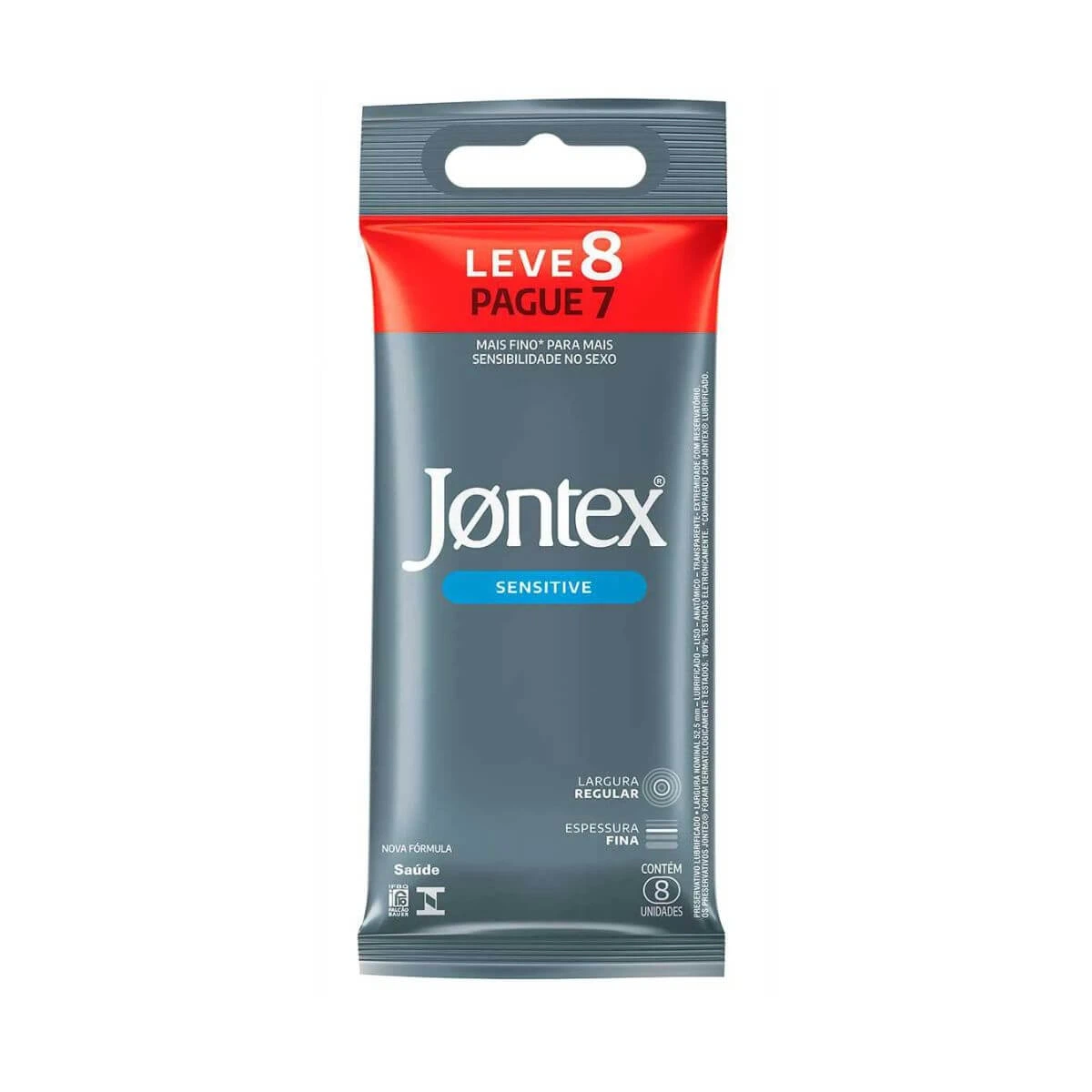 PRESERVATIVO JONTEX SENSITIVE LV8 PG7 — Jontex | Farmácia Resyla