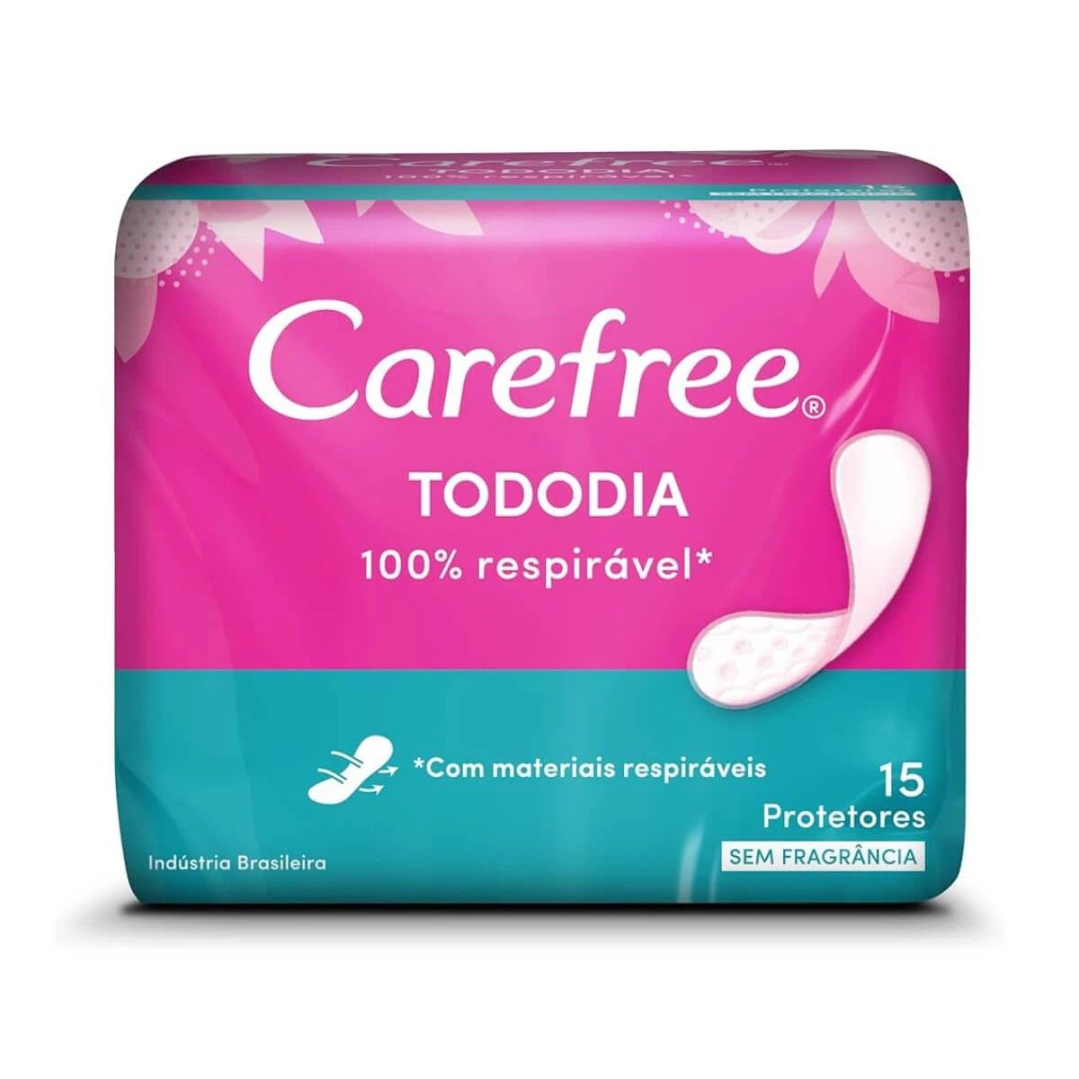 PROTETOR DIÁRIO CAREFREE TODO DIA SEM PERFUME 15UN — Carefree | Farmácia Resyla