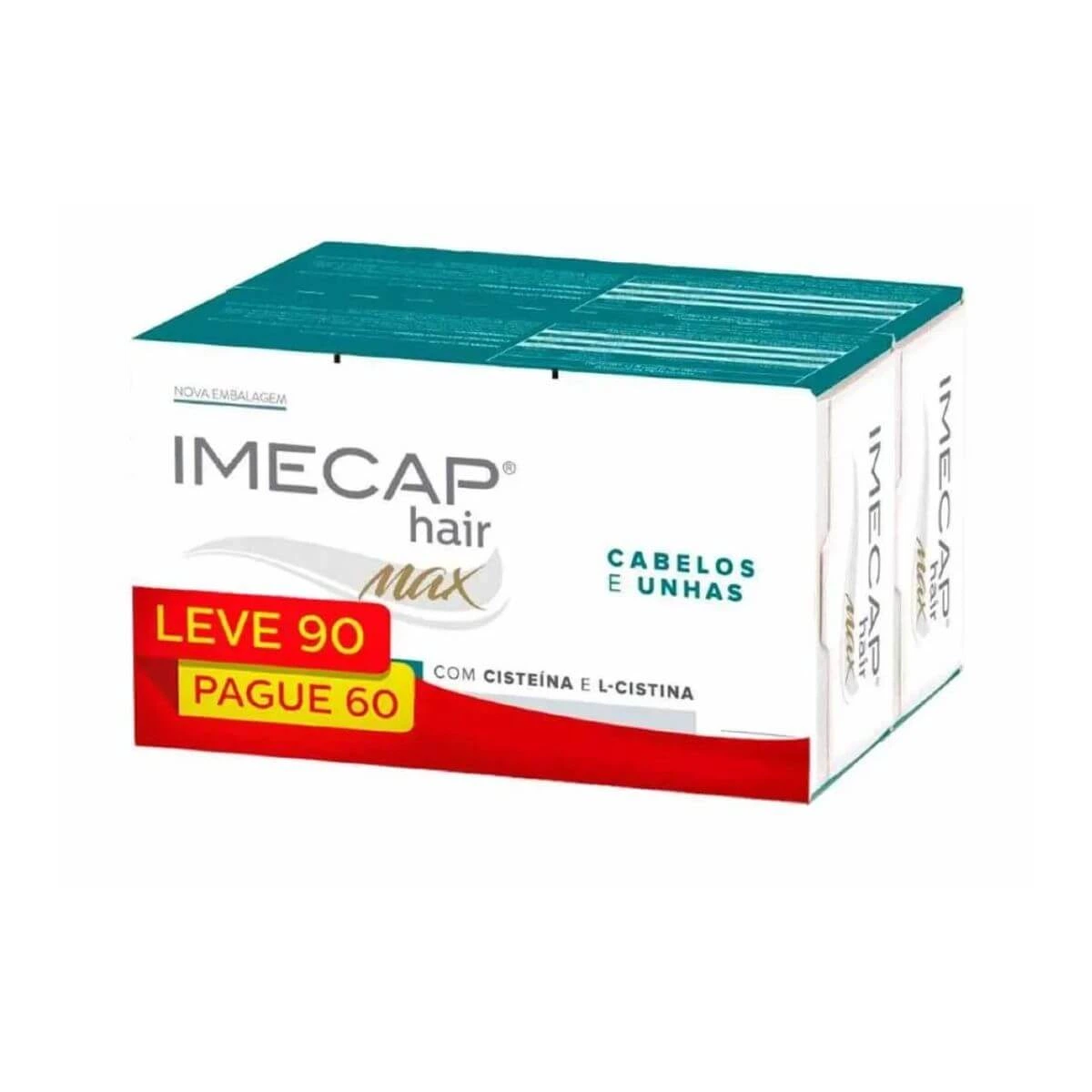 IMECAP HAIR MAX CABELOS E UNHAS LEVE 90 PAGUE 60 - DIVCOM — Divcom | Farmácia Resyla