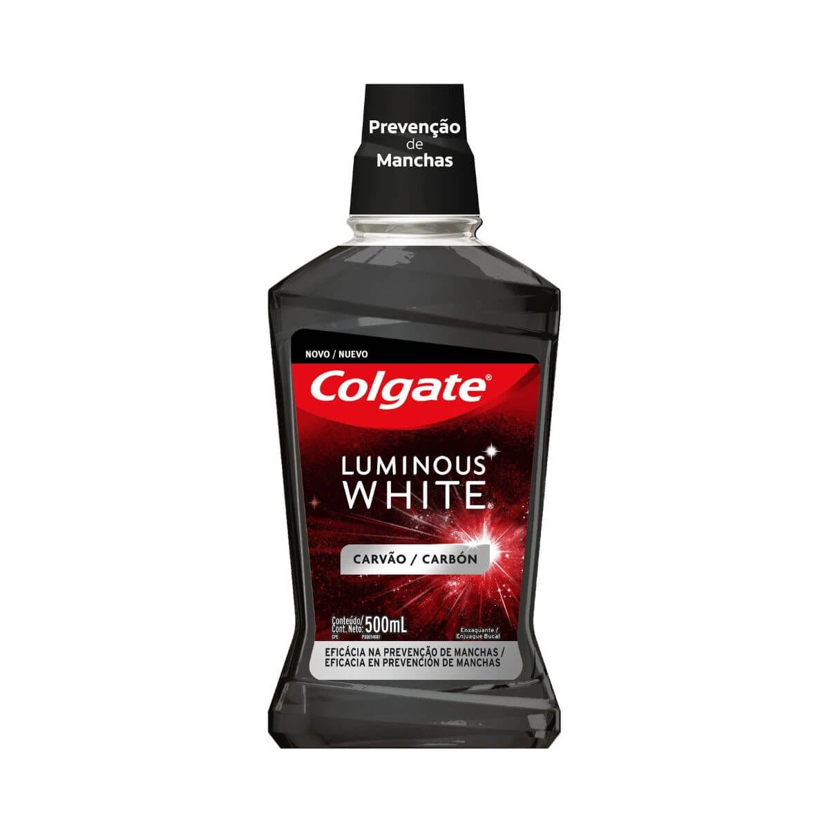 ENXAGUANTE BUCAL COLGATE LUMINOUS WHITE CARVÃO 500ML — Colgate | Farmácia Resyla