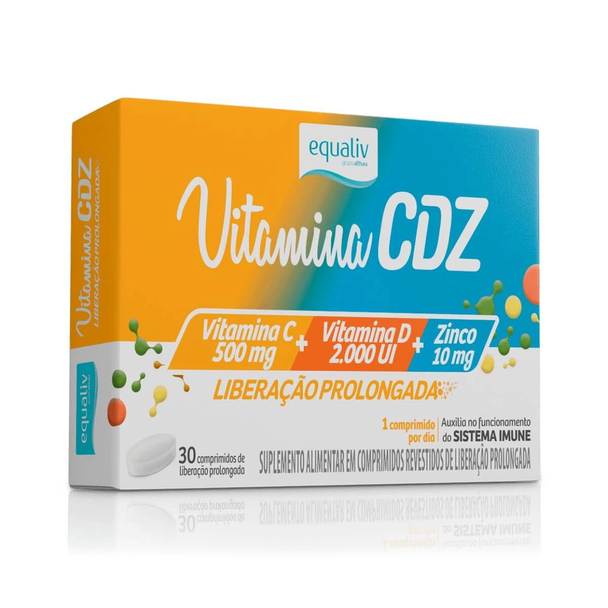 VITAMINA CDZ EQUALIV 30 COMPRIMIDOS — Equaliv | Farmácia Resyla