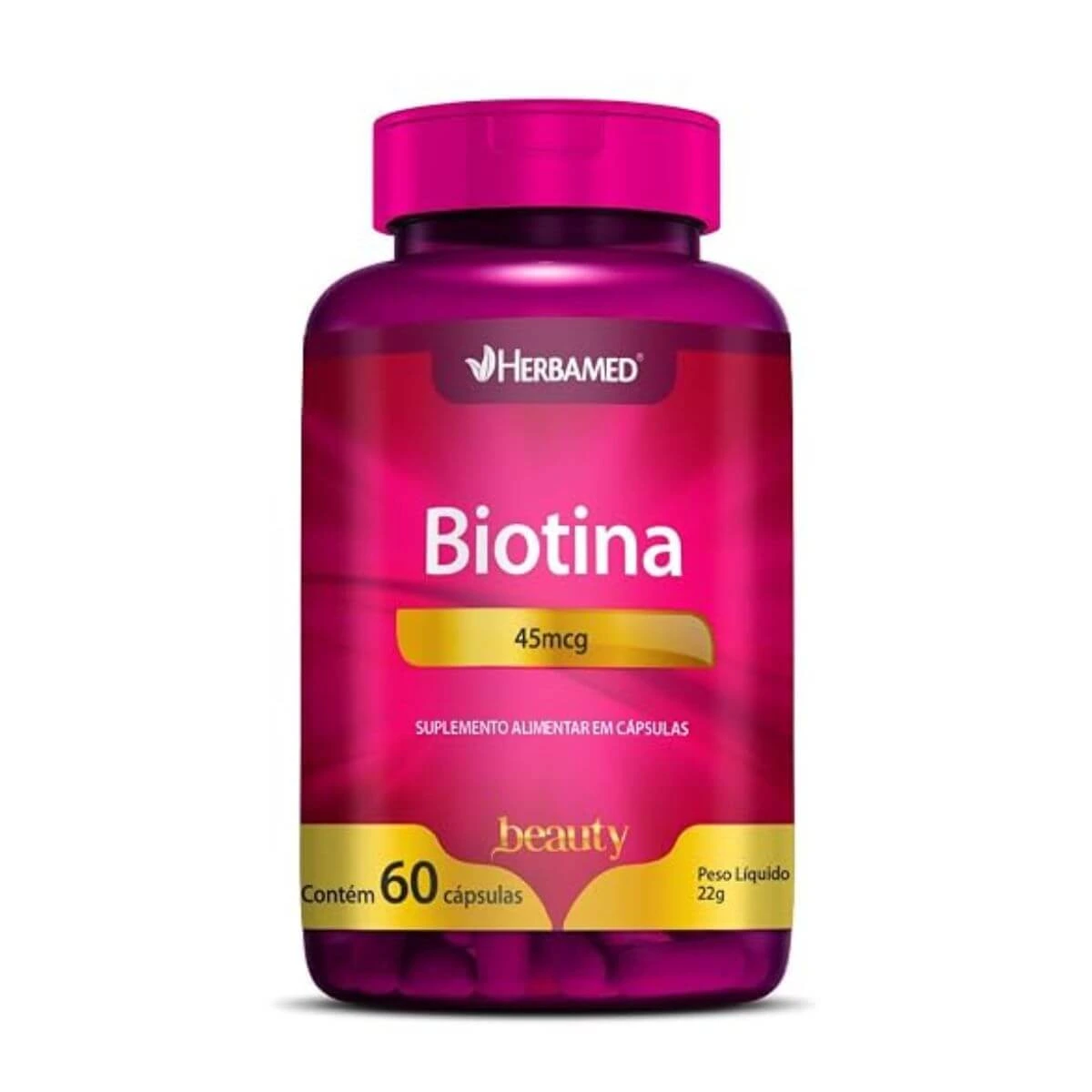 BIOTINA 45MCG 60CP - HERBAMED — Herbamed | Farmácia Resyla