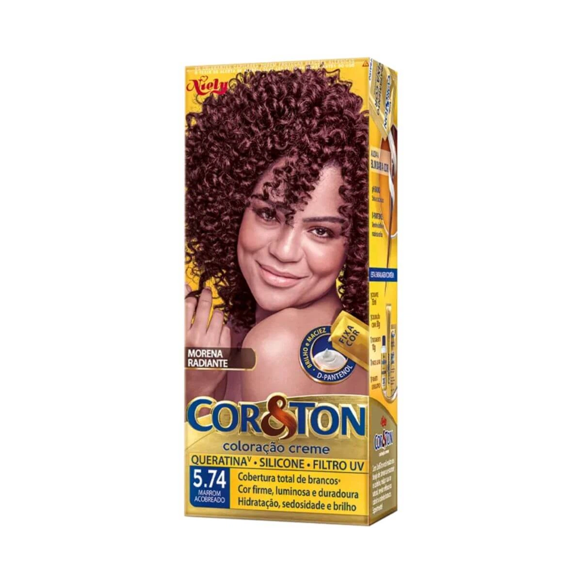 TINTA COR & TON 5.74 MARROM ACOBREADO — Cor & Ton | Farmácia Resyla