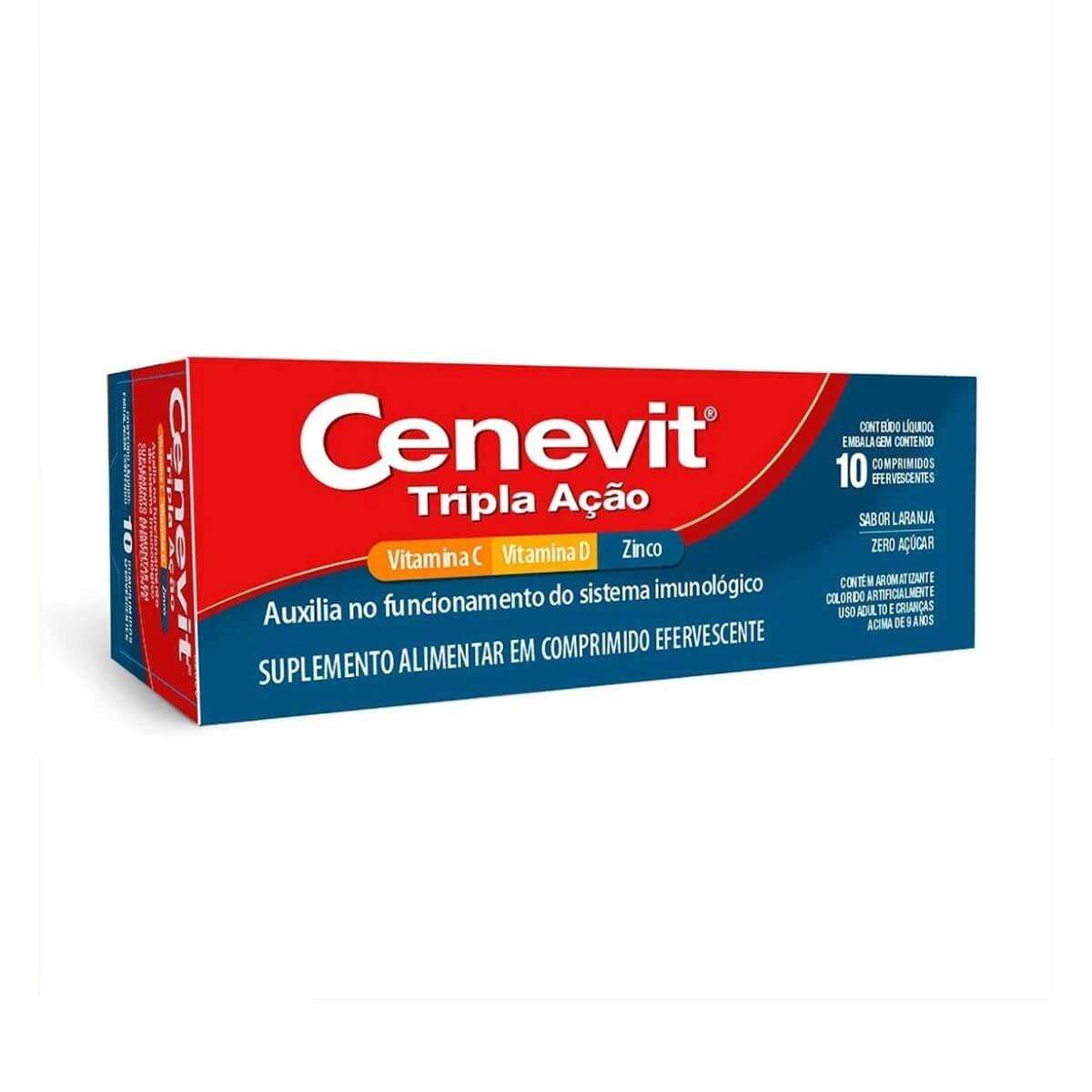 CENEVIT TRIPLA AÇÃO VITAMINA C 10CP EFERVESCENTE - LEGRAND — Legrand | Farmácia Resyla