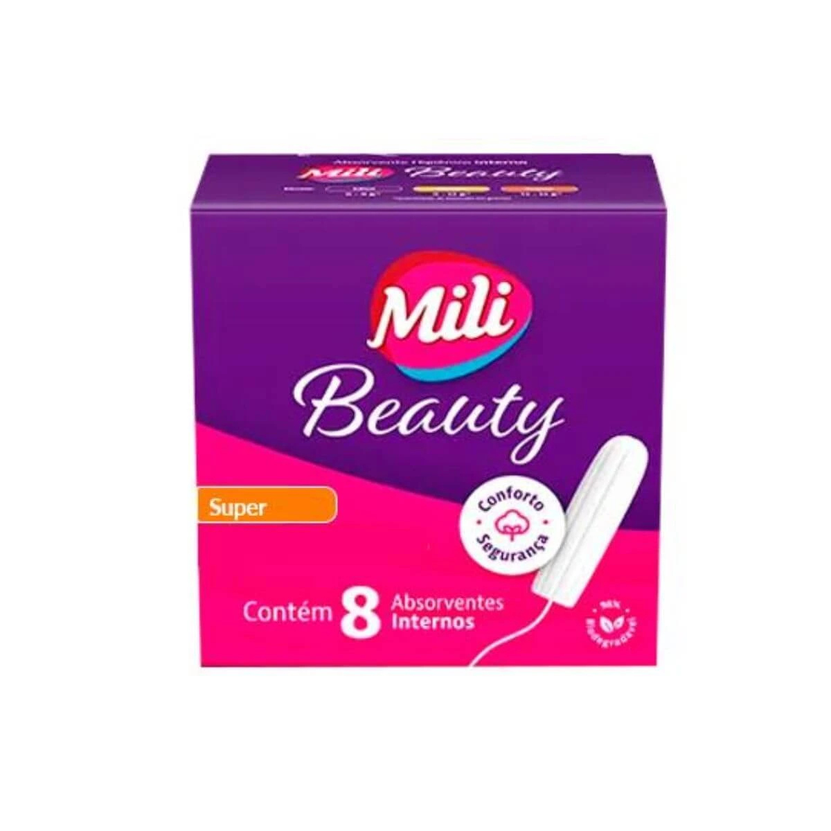 ABSORVENTE INTERNO MILI BEAUTY SUPER 8UN — Mili | Farmácia Resyla