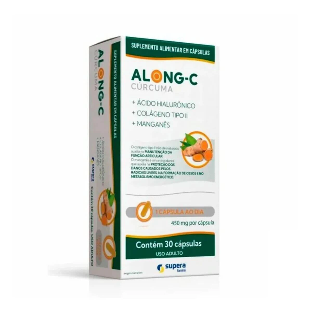 SUPLEMENTO ALIMENTAR ALONG-C 450MG 30 CÁPSULAS — Supera | Farmácia Resyla