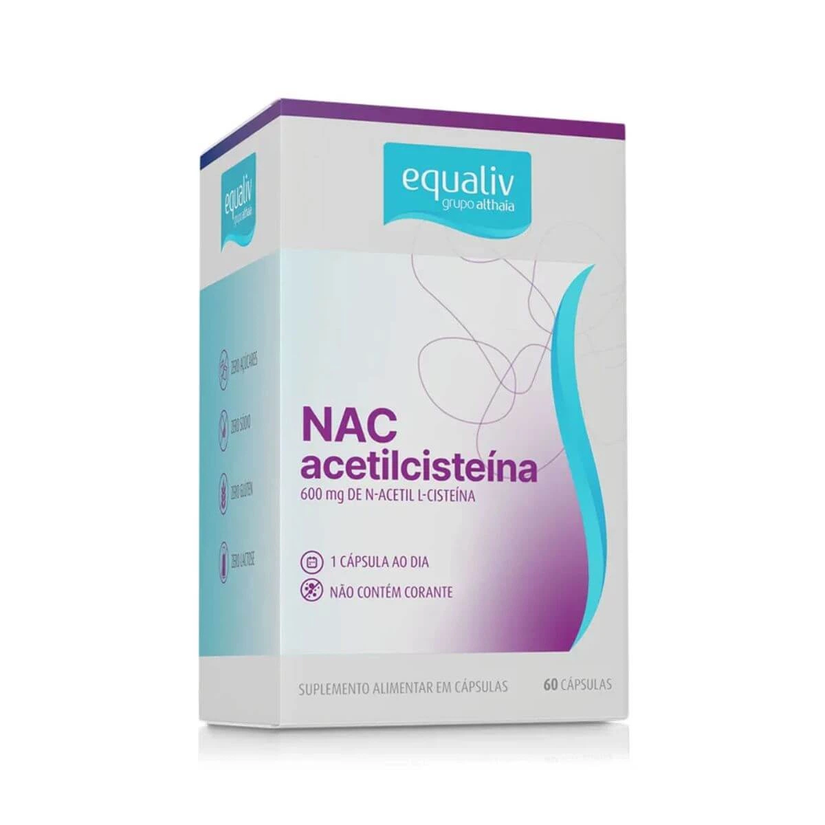 NAC ACETILCISTEÍNA 600MG EQUALIV 60 CÁPSULAS — Equaliv | Farmácia Resyla