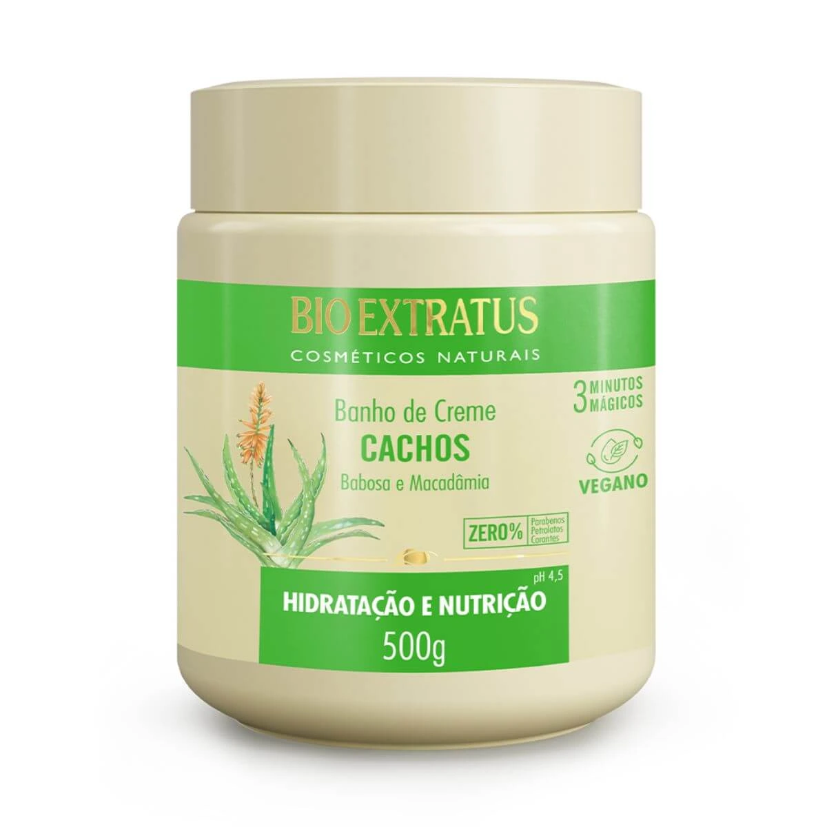 BANHO DE CREME CACHOS BABOSA E MACADÂMIA 500G - BIO EXTRATUS — Bio Extratus | Farmácia Resyla