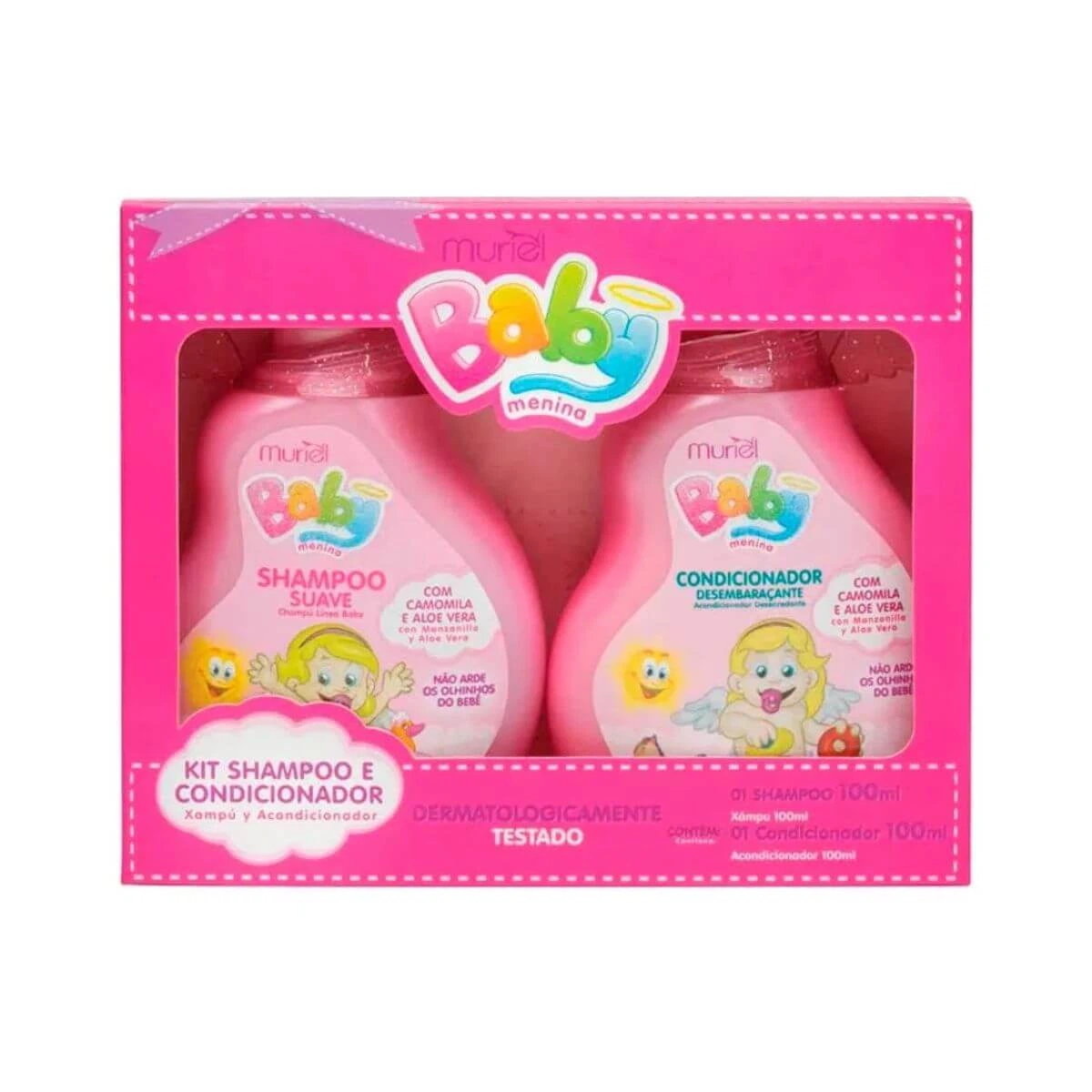 KIT MURIEL BABY SHAMPOO E CONDICIONADOR MENINA 100ML — Muriel | Farmácia Resyla
