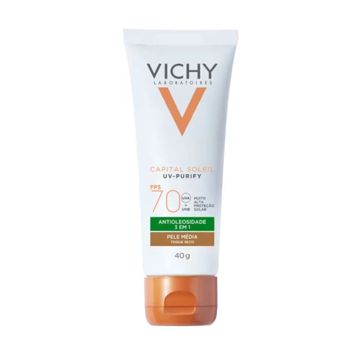 PROTETOR FACIAL VICHY CP UV-PURIFY FPS70 MEDIA 40G — Vichy | Farmácia Resyla