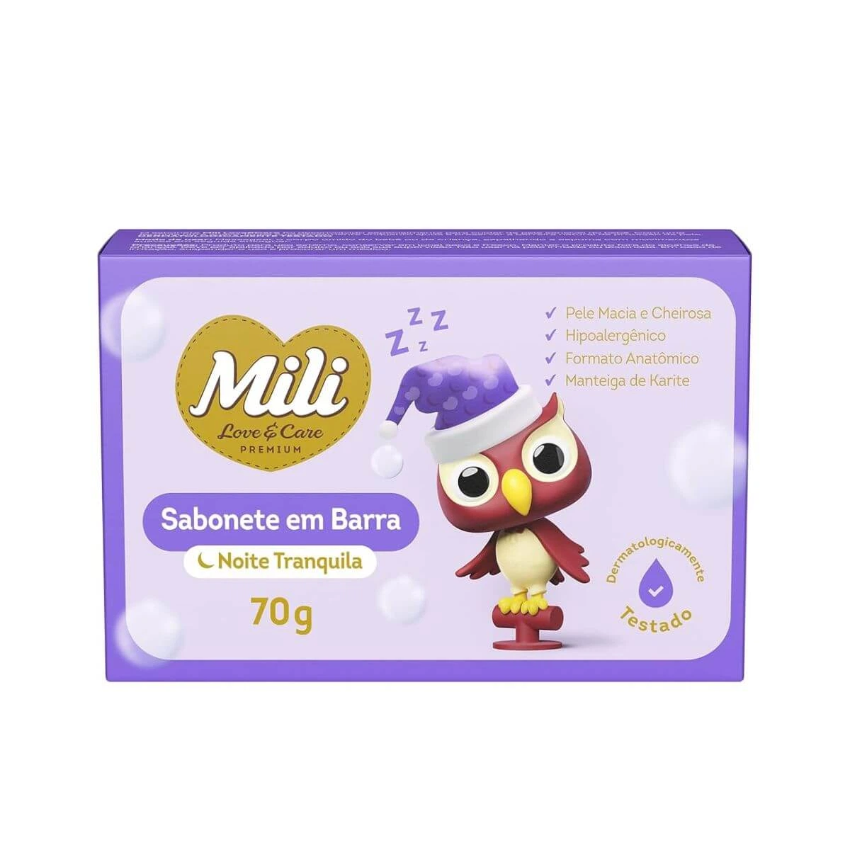 SABONETE BARRA MILI LOVECARE LAVANDA SUAVE 70G — Mili | Farmácia Resyla
