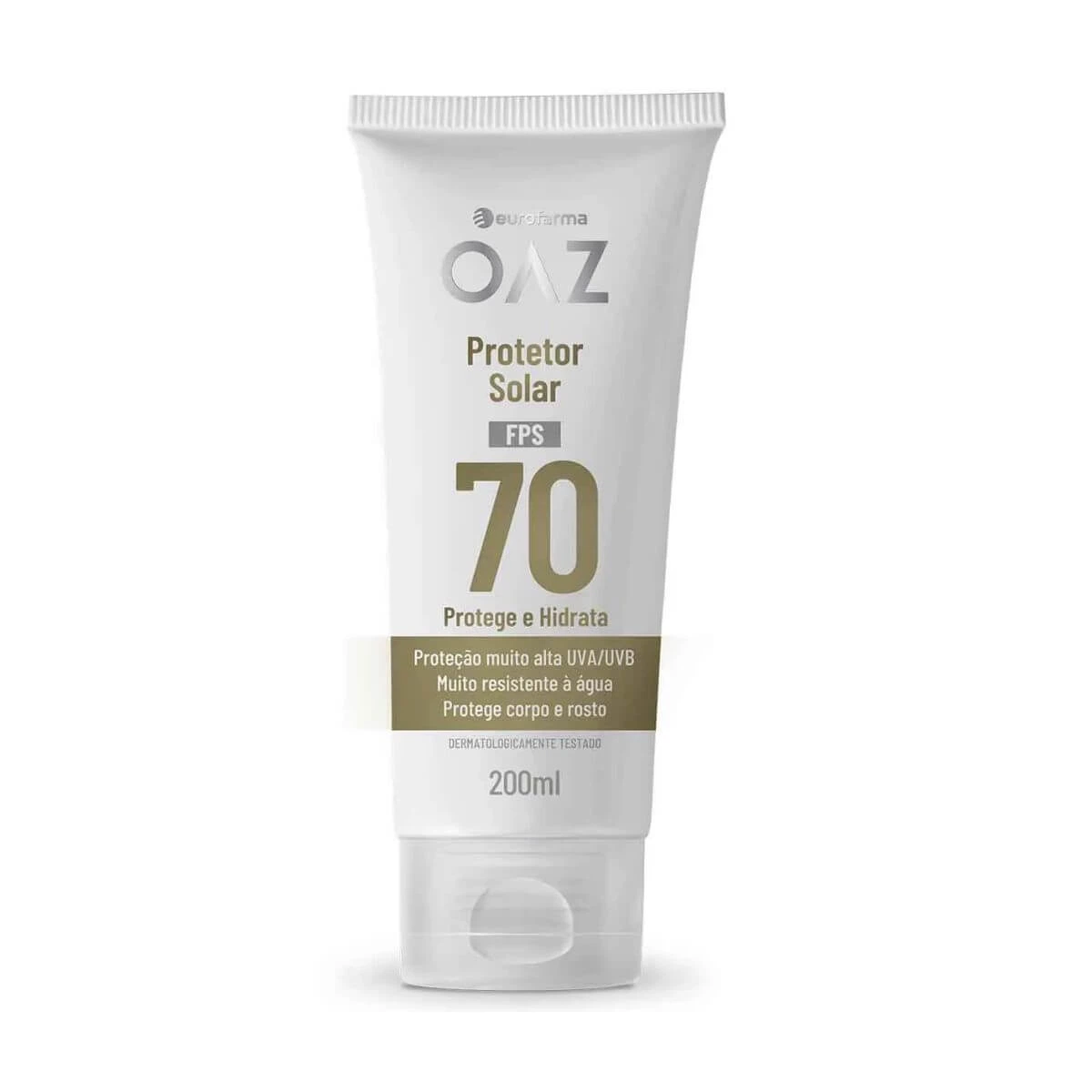 PROTETOR SOLAR OAZ CORPO E ROSTO FPS70 200ML — OAZ | Farmácia Resyla