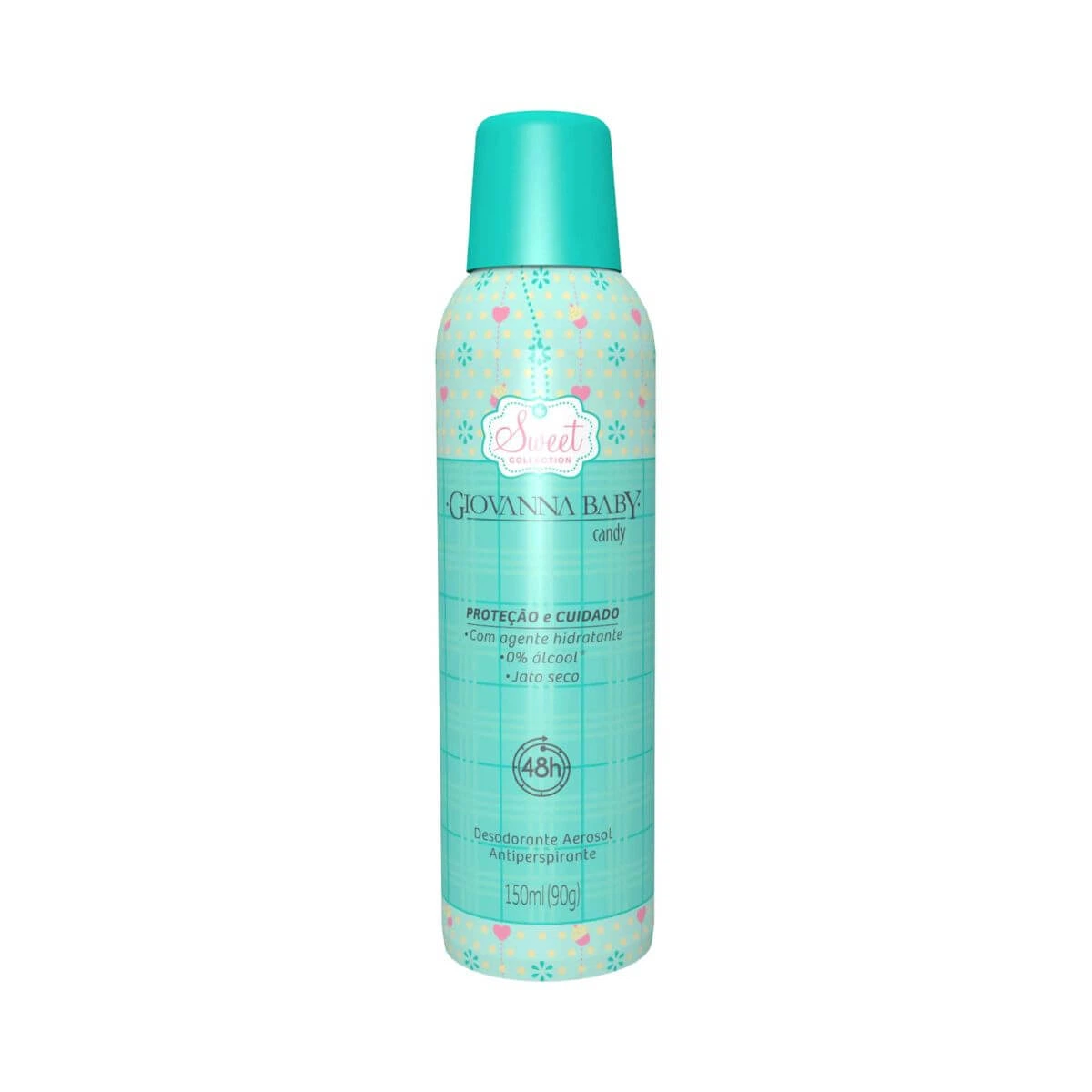 DESODORANTE ANTITRANSPIRANTE AEROSOL GIOVANNA BABY CANDY FEMININO 150ML — Giovanna Baby | Farmácia Resyla